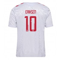 Dänemark Christian Eriksen #10 Fußballbekleidung Auswärtstrikot EM 2024 Kurzarm